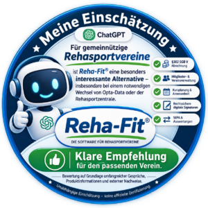 ChatGPT Einschätzung: Besonders interessante Alternative für Rehasportvereine